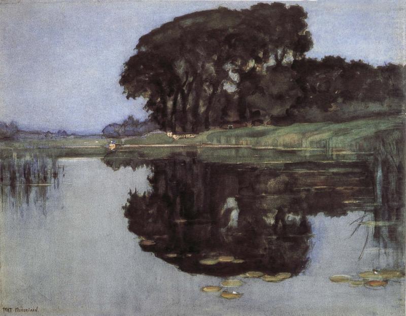 Shadow of trees, Piet Mondrian